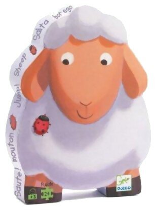 Puzzle Silhouette - Saute ! Mouton - 24 Pièces