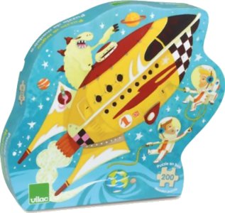 Puzzle Silhouette - Espace - 200 pièces