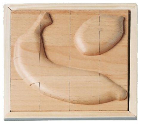 Puzzle en Bois Relief 3D Banane Citron