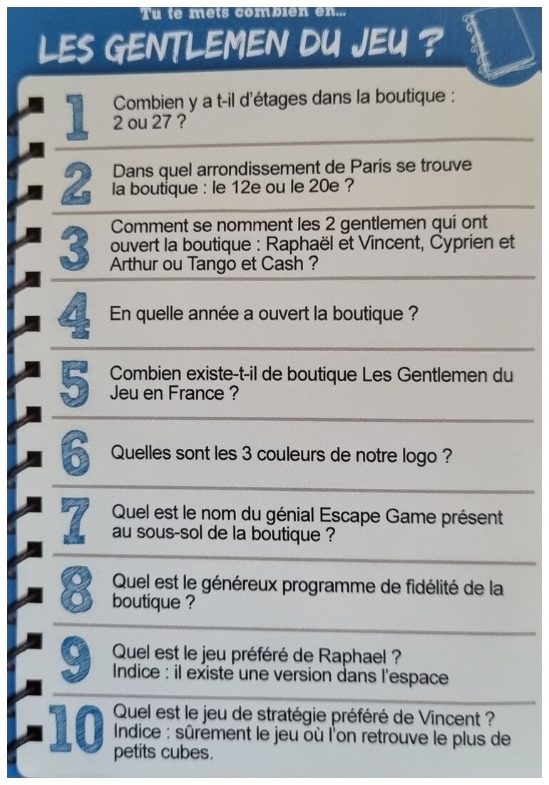 TTMC - Les Gentlemen du jeu - Tu Te Mets Combien ?