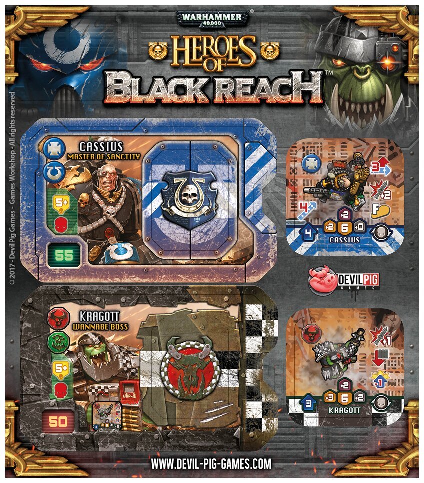 Heroes of Black Reach - Cassius & Kragott