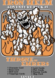Iron Helm : Adventure Pack #5 – Throne of Embers