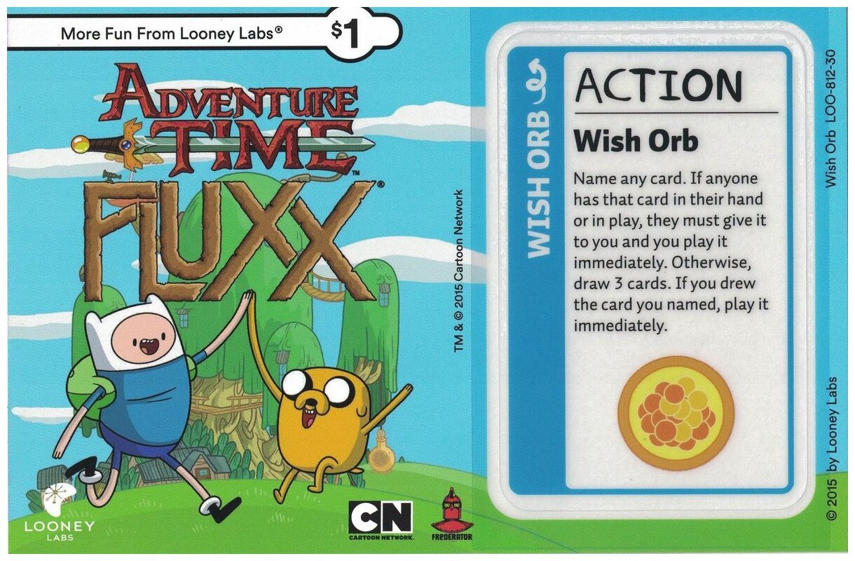 Adventure Time Fluxx - Wish Orb - Promo Cards