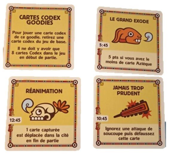 Space Aztecs - Cartes codex Goodies