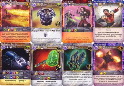 Mage Wars - Dice Tower 2014 Funding Campaign Promo Card Set