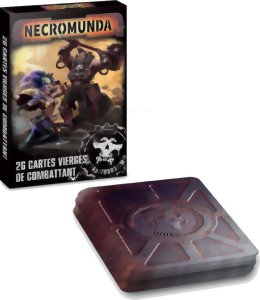 Necromunda - 26 Cartes Vierges de Combattant