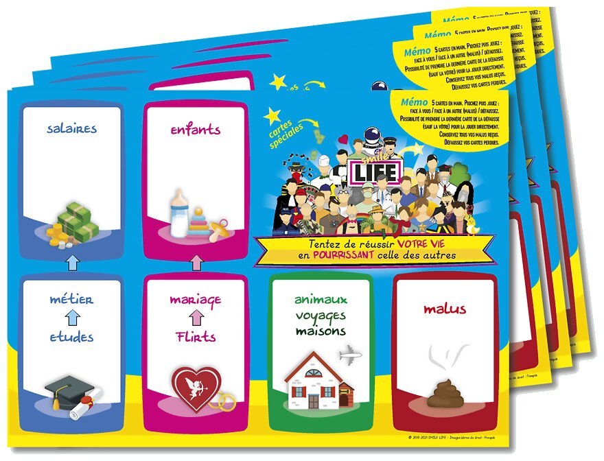 Smile Life - 4 Plateaux de jeu