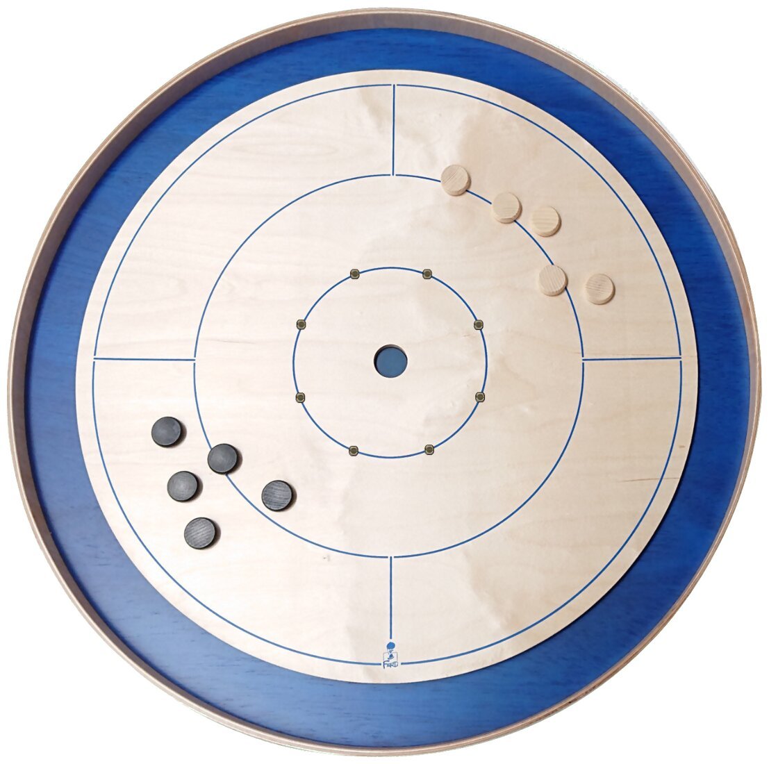 Crokinole 78cm bleu