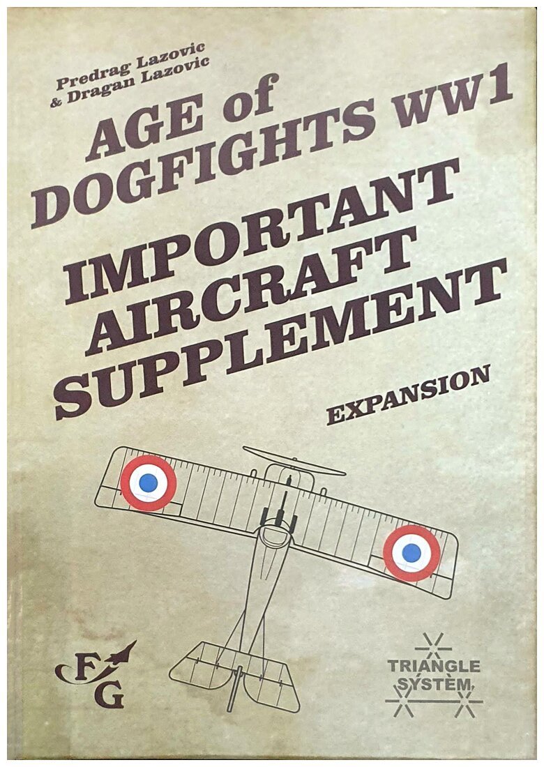 Age of Dogfights WWI - Important Aircraft Supplement