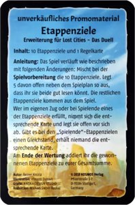Lost Cities - Etappenziele