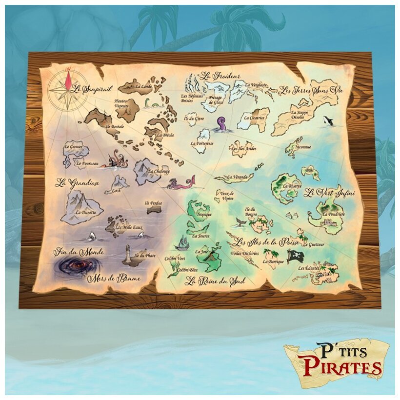 P'tits Pirates - Carte de la grande dame bleue