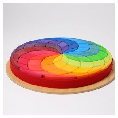 Puzzle grande spirale colorée