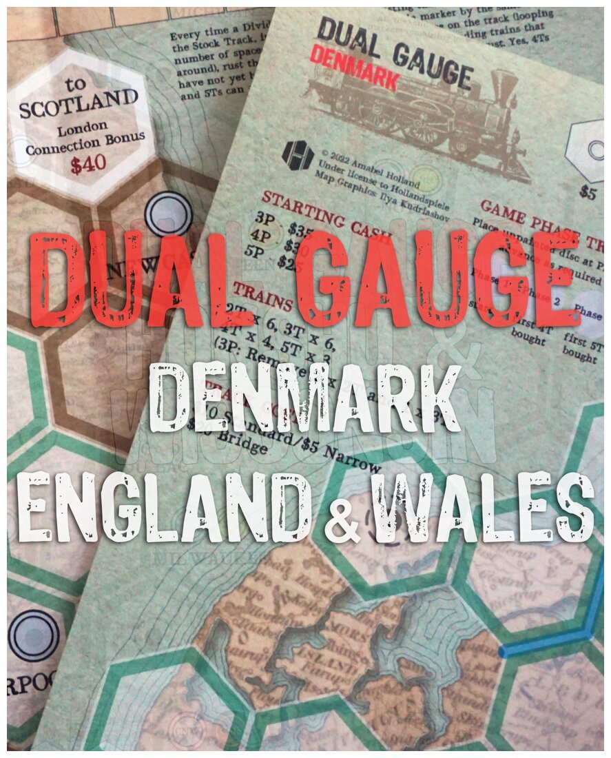 Dual Gauge - Denmark and England & Wales Maps