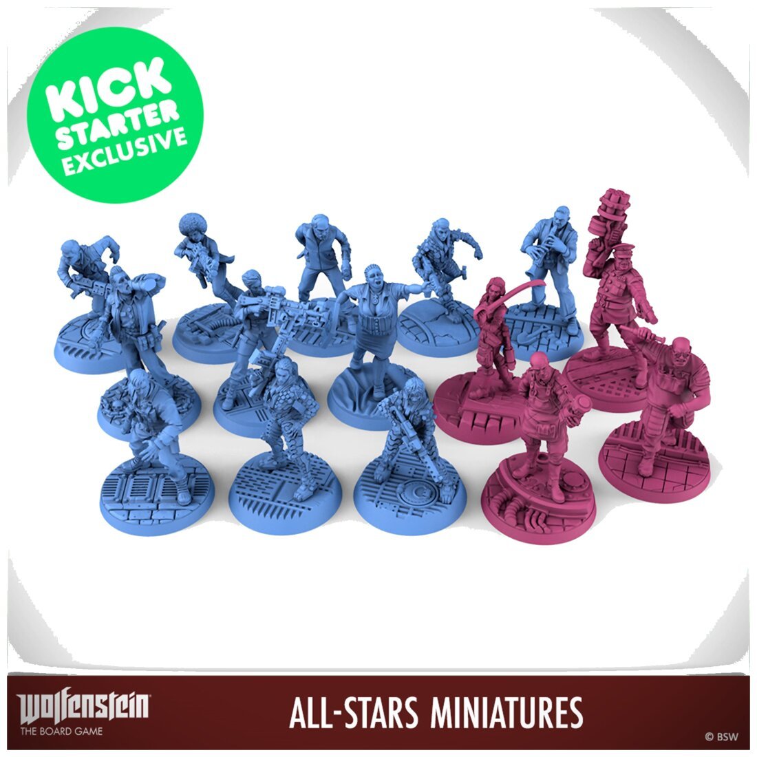 Wolfenstein : The Board Game - All-Stars Miniatures