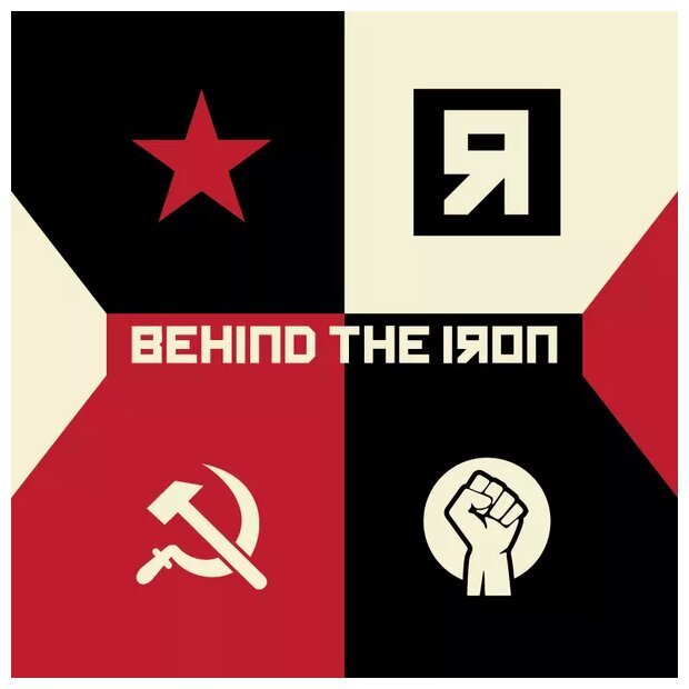Behind the iron