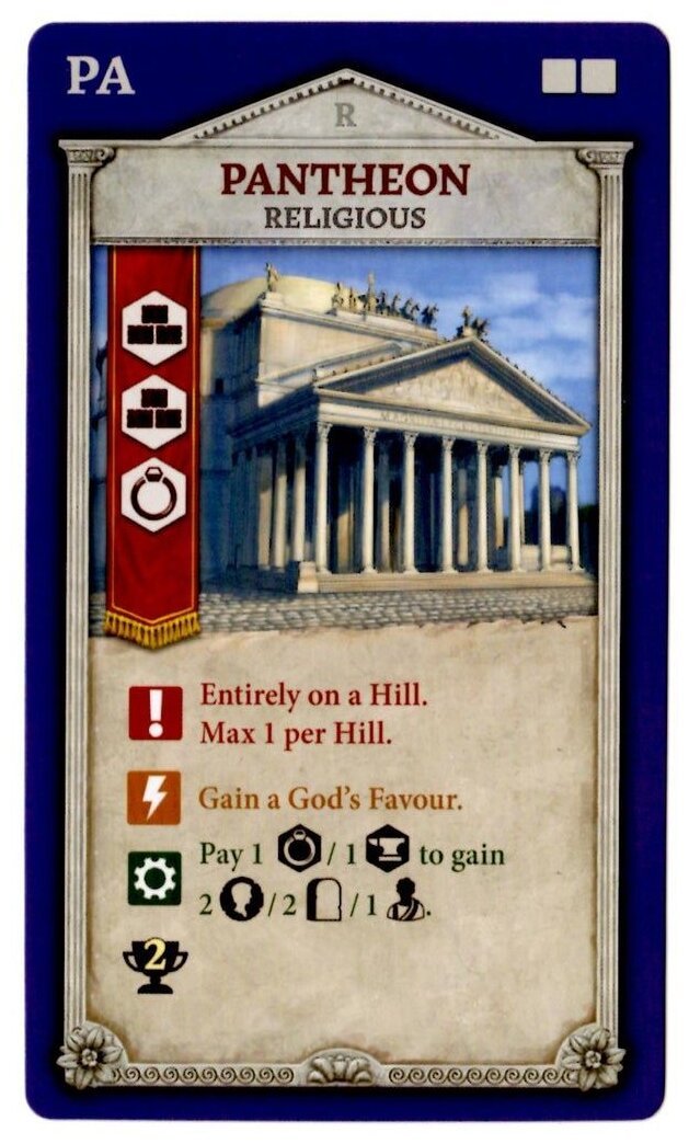 Rome & Roll - Pantheon Promo Card