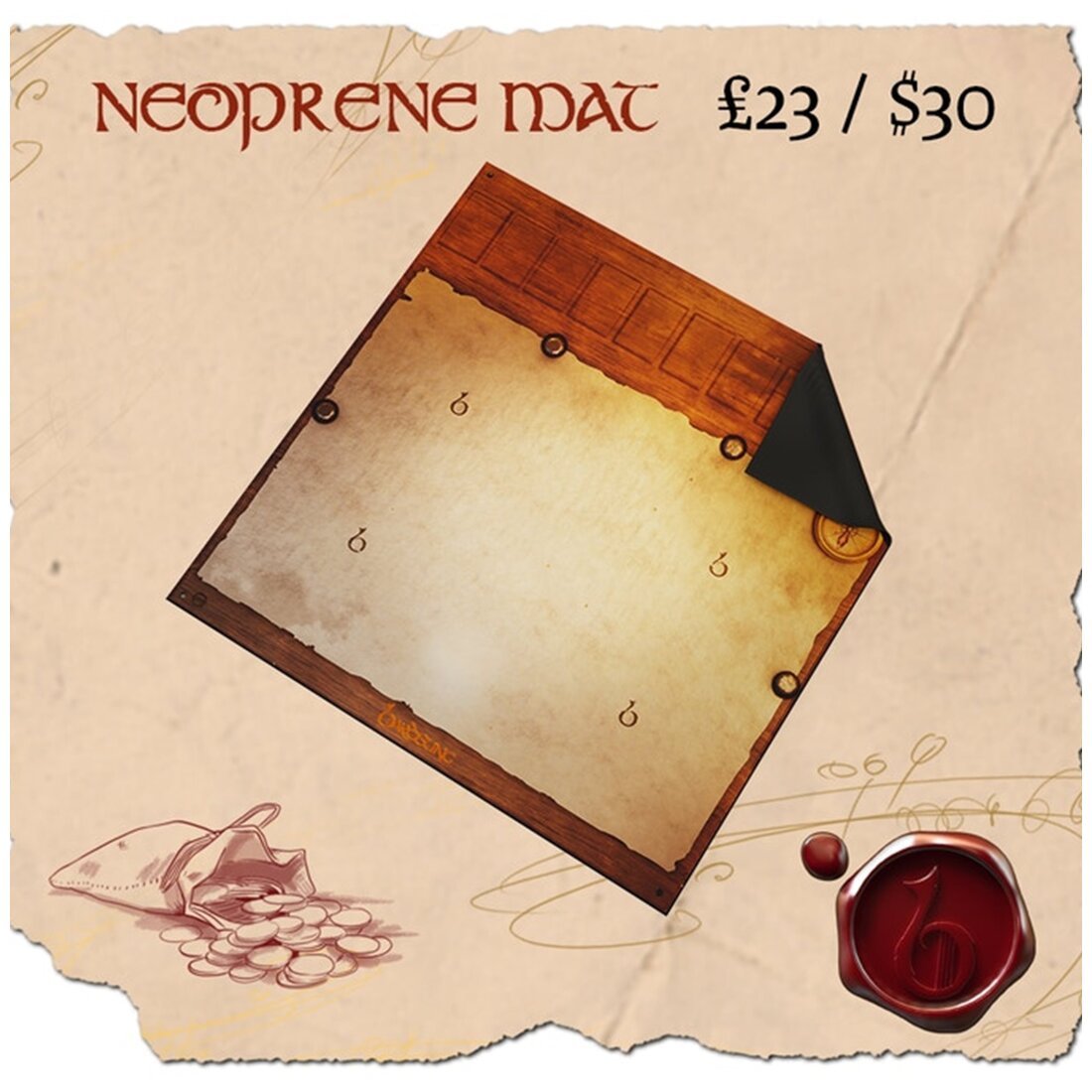 Bardsung - neoprene playmat