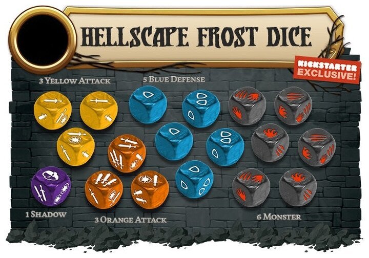 Massive Darkness 2 - Hellscape frost dice