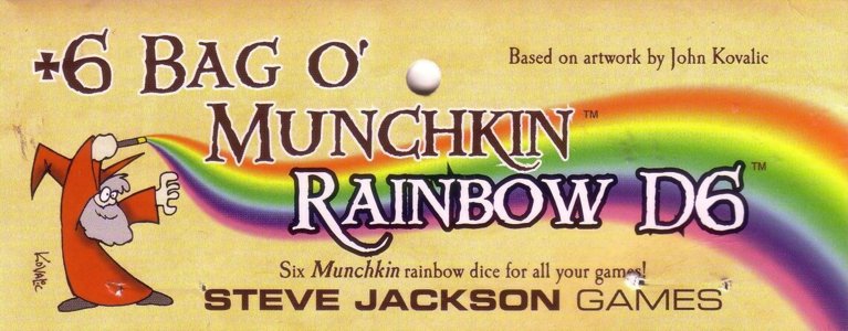 Munchkin - +6 Bag o' Munchkin Rainbow d6