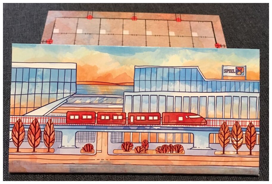 Railroad Ink - Promo Board #2 – Red Train