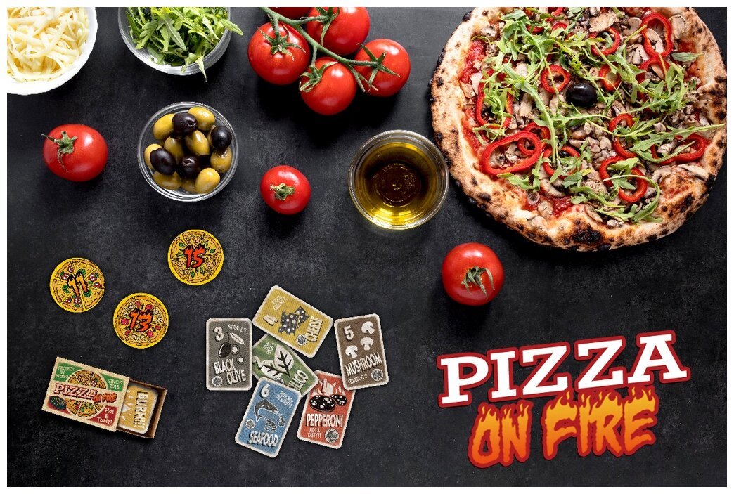 Pizza on fire