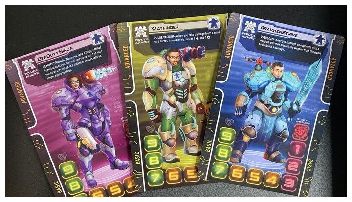 Tiny Epic Mechs: Man vs. Meeple Promo Cards