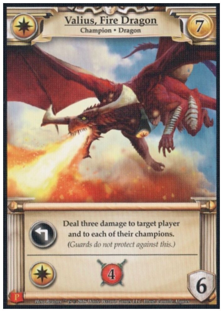 Hero Realms - Valius, Fire Dragon