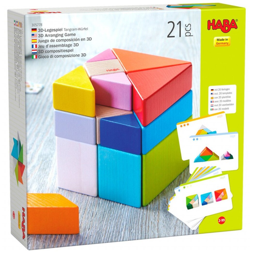 Jeu d'assemblage en 3D Cube Tangram