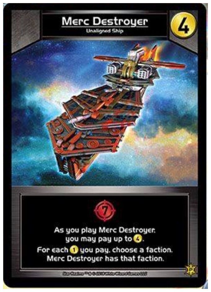 Star Realms - Merc Destroyer Promo Card
