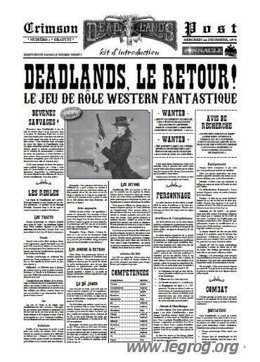 Deadlands Reloaded - Kit d'Introduction