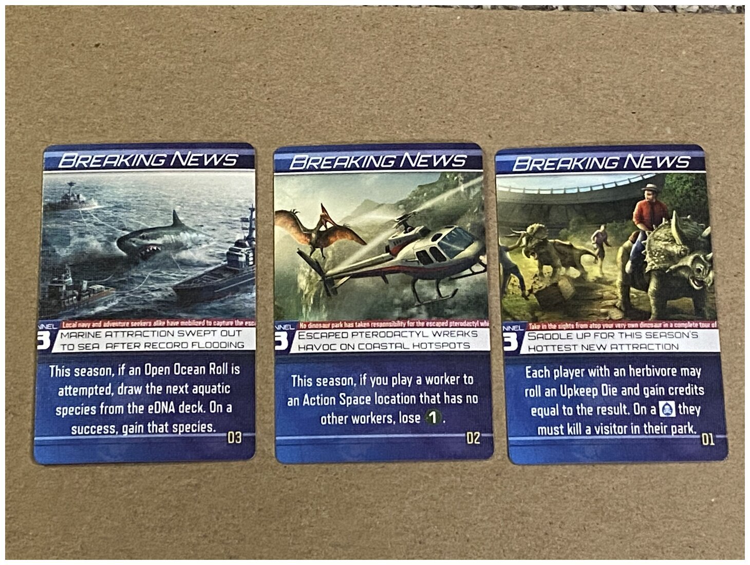 DinoGenics - Breaking News Promo Cards
