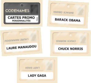 Codenames : Cartes Promo personnalités #1