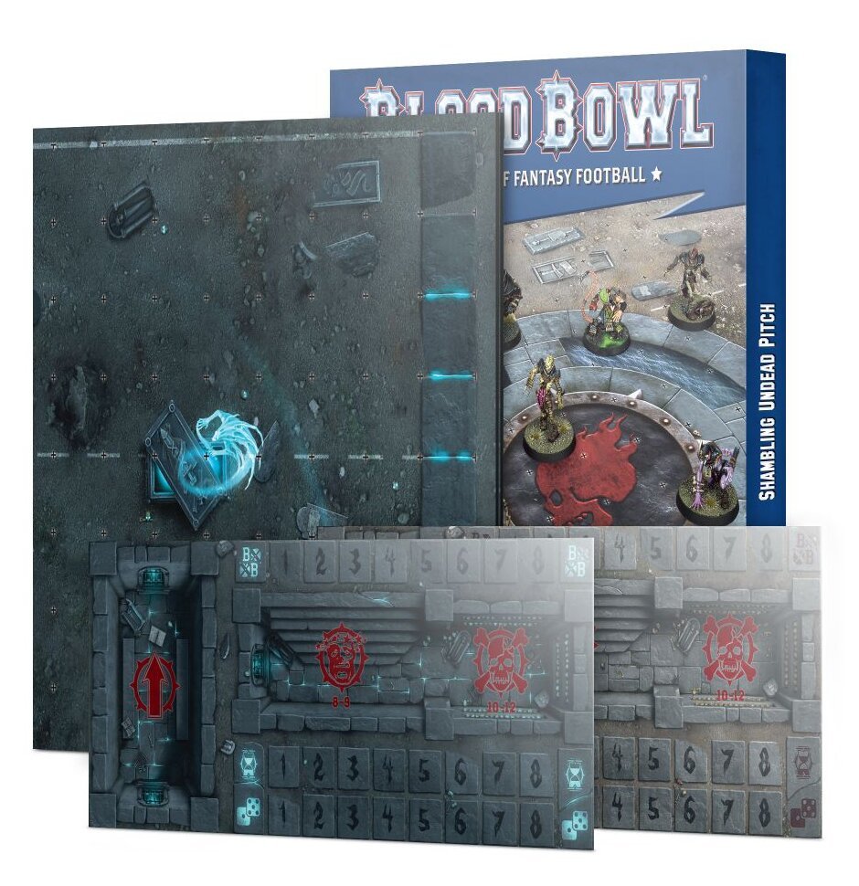 Blood Bowl : Deuxième Saison - Shambling Undead Pitch : Double-sided Pitch and Dugouts