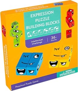 Expression Puzzle Building Blocks