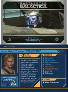 Battlestar Galactica: Starship Battles – Starbuck Promo
