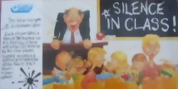 Silence in class !