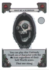 Gloom: Shot by a Scorpion Promo Card