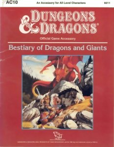 Dungeons and Dragons - AC10 - Bestiary of Dragons and Giants