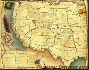 Deadlands Reloaded - Carte de l'Ouest Etrange