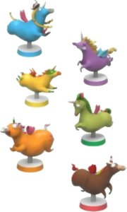 Unicorn Fever - Lot de 6 Figurines