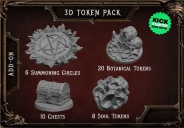 Dark Rituals : Malleus Maleficarum - 3D Tokens