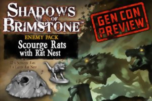 Shadows of Brimstone - Scourge Rats with Rat Nest  Enemy Pack