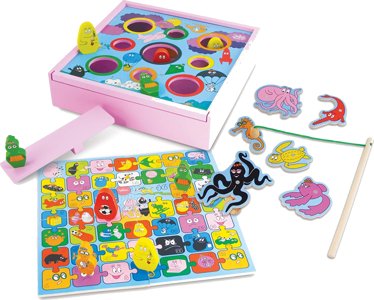 4 Jeux Barbapapa en Coffret Bois