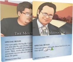 Hostage Negotiator - The Mediator And The Mouth Dice Tower Promo Cards