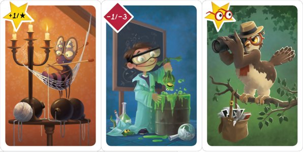 ARGH - Cartes Araignée/Jumeaux/Chouette