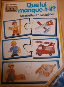 Que lui manque-t-il ? Associe l'outil à son métier