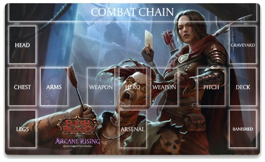 Flesh and Blood TCG - Tapis de jeu - Red in the Ledger - Arcane Rising