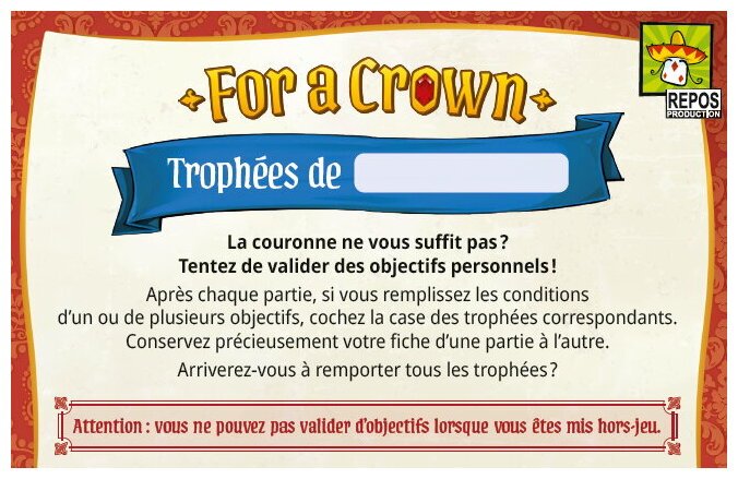For A Crown - Quêtes Royales