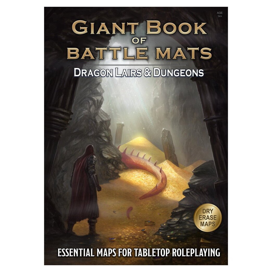 Giant Book Of Battle Mats - Dragon Lairs & Dungeons
