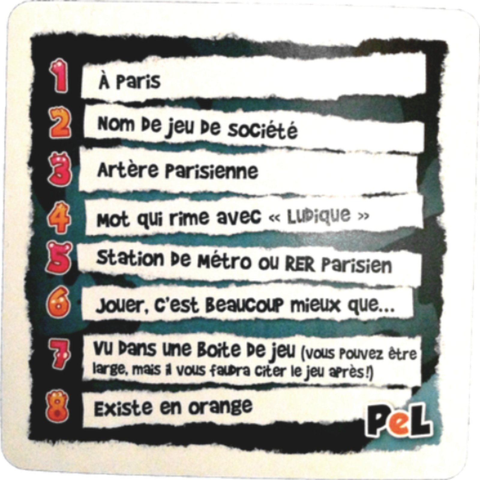 Give Me Five - Carte Promo Paris Est Ludique